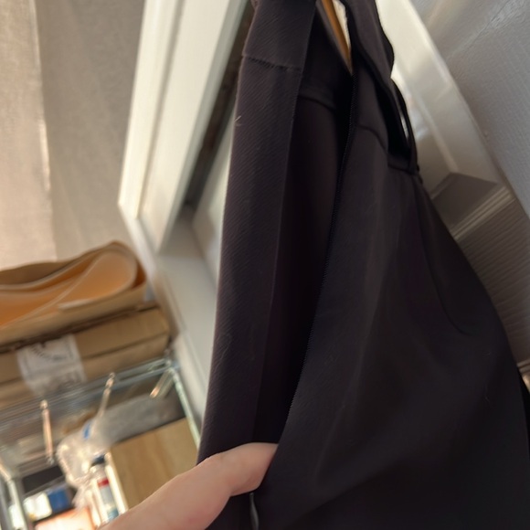 Nine West Black Skirt with Belt and Front and Back Slits - Picture 4 of 6